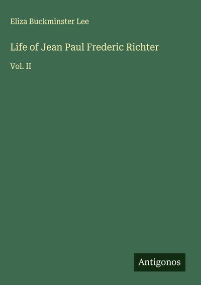Life of Jean Paul Frederic Richter