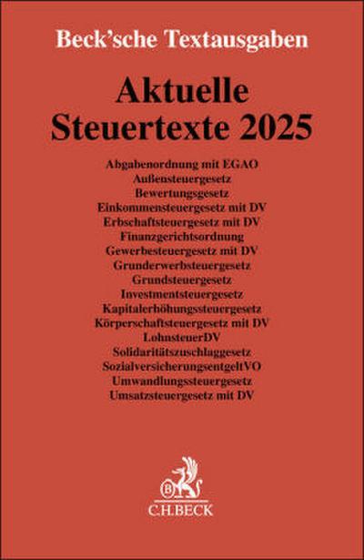 Aktuelle Steuertexte 2025