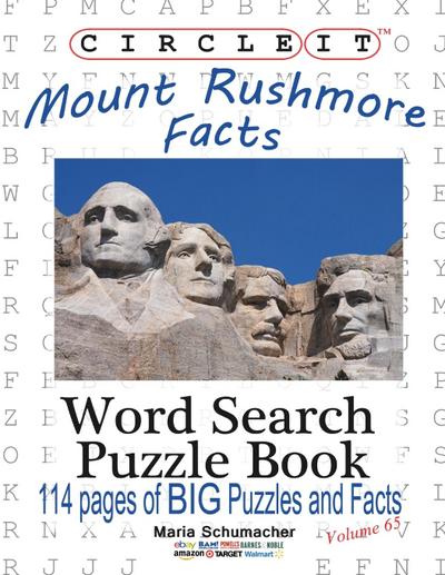 Circle It, Mount Rushmore Facts, Word Search, Puzzle Book