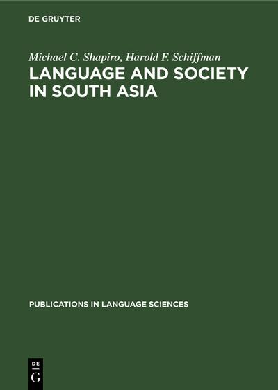 Language and Society in South Asia