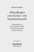 Abhandlungen zum Kirchen- und Staatskirchenrecht