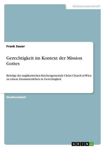 Gerechtigkeit im Kontext der Mission Gottes