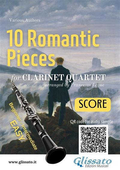 Clarinet Quartet Score "10 Romantic Pieces"