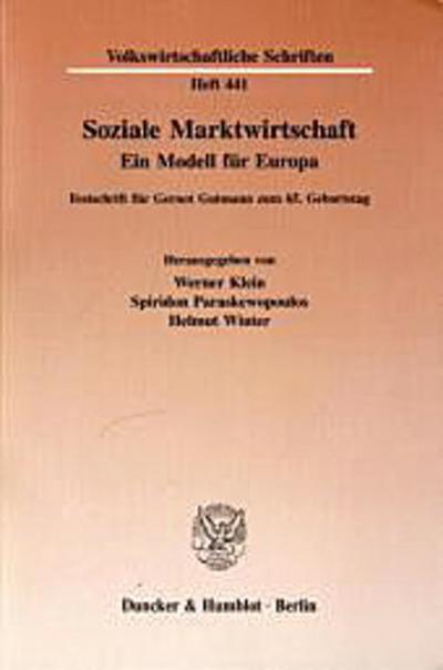 Soziale Marktwirtschaft.