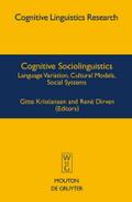 Cognitive Sociolinguistics