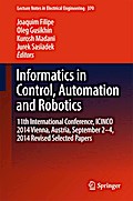 Informatics in Control, Automation and Robotics