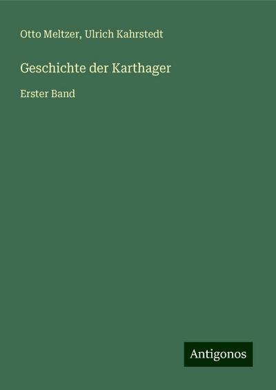 Meltzer, O: Geschichte der Karthager