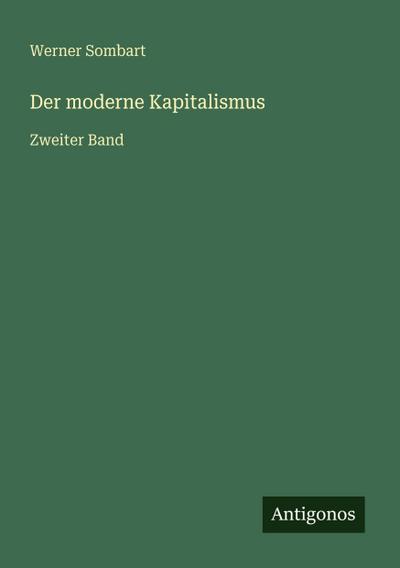 Der moderne Kapitalismus