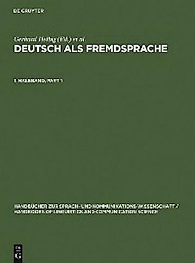 Deutsch als Fremdsprache. 1. Halbband