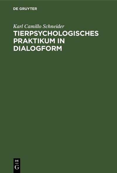 Tierpsychologisches Praktikum in Dialogform