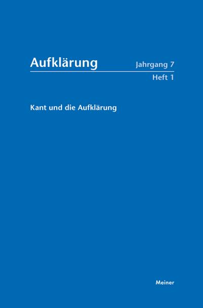 Kant und die Aufklärung