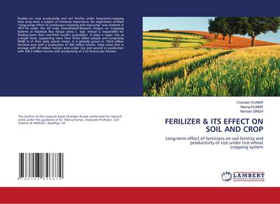 FERILIZER & ITS EFFECT ON SOIL AND CROP