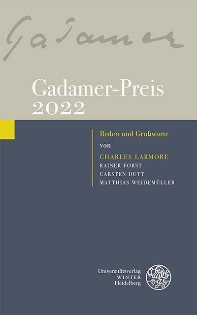 Gadamer-Preis 2022