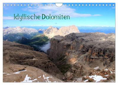 Idyllische Dolomiten (Wandkalender 2024 DIN A4 quer), CALVENDO Monatskalender