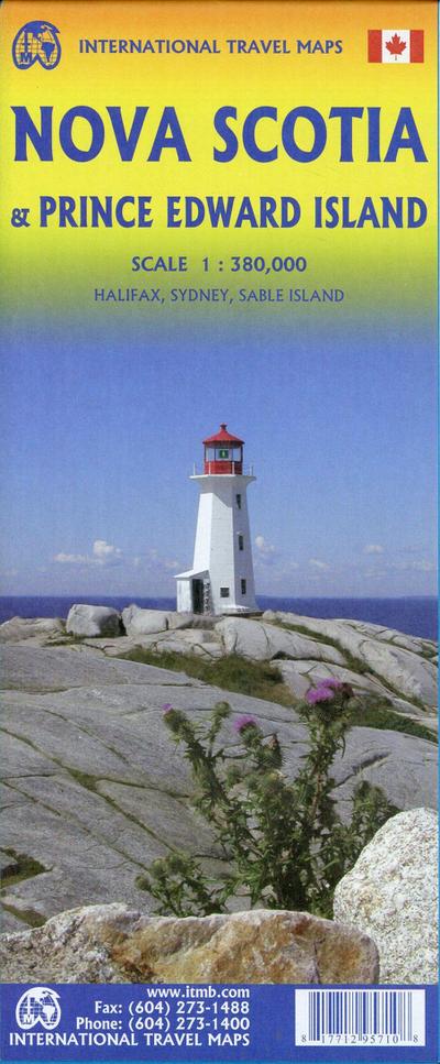 Nova Scotia / PEI Travel Maps 1 : 380 000