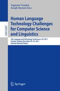 Human Language Technology Challenges for Computer 
