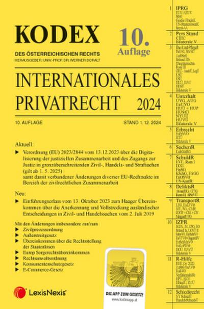 KODEX Internationales Privatrecht 2024 - inkl. App