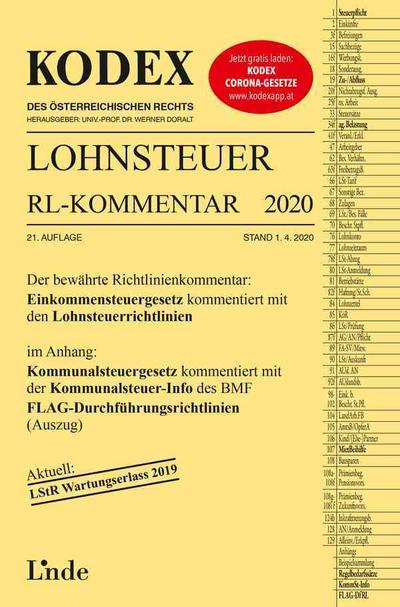 KODEX Lohnsteuer Richtlinien-Kommentar 2020 (Kodex des Österreichischen Rechts)