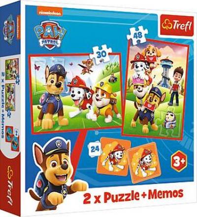 Puzzles - "2in1 + memos" - PAW Patrol
