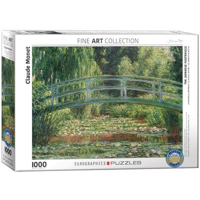 EuroGraphics Puzzle Claude Monet Die japanische Fußgängerbrücke (1000 Teile, Mehrfarbig)