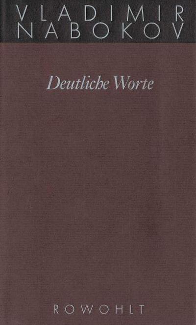 Gesammelte Werke 20. Deutliche Worte