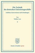 Die Technik des deutschen Emissionsgeschäfts.