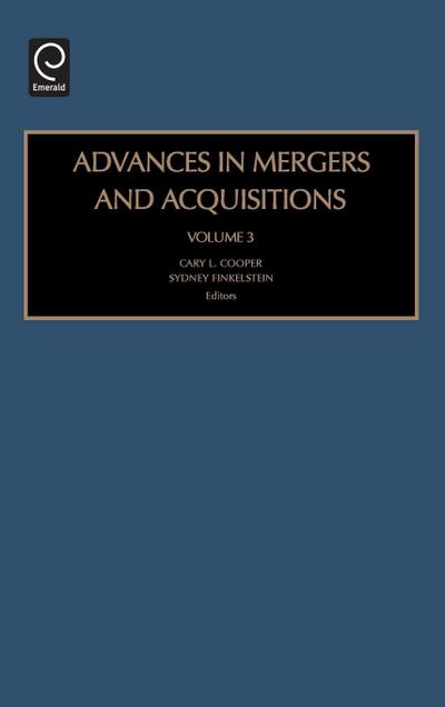 Advances in Mergers and Acquisitions