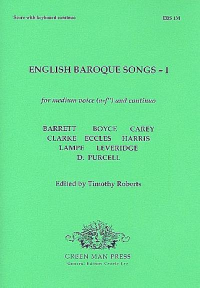 English Baroque Songs vol.1 formedium voice and Bc