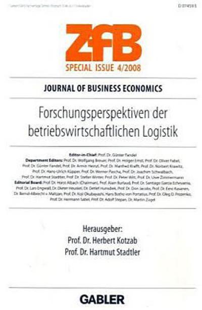 Forschungsperspektiven der betriebswirtschaftlichen Logistik