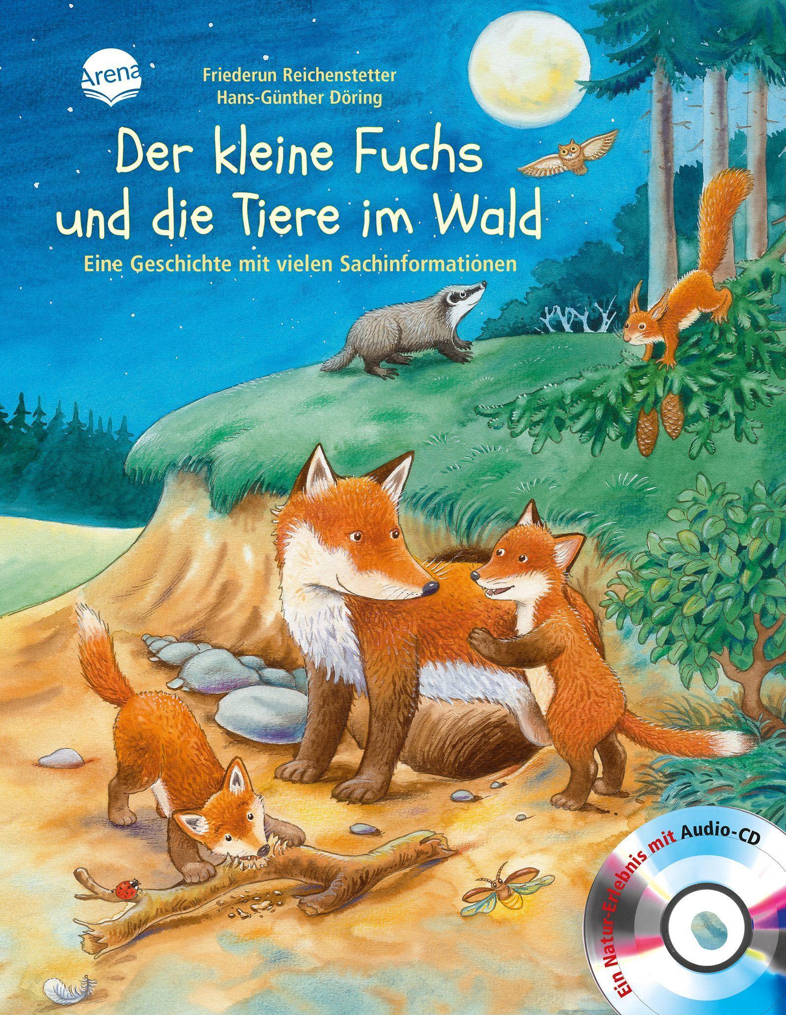 Der kleine Fuchs und die Tiere im Wald: Sachbilderbuch über Umwelt, Natur und Tiere mit Hörspiel für