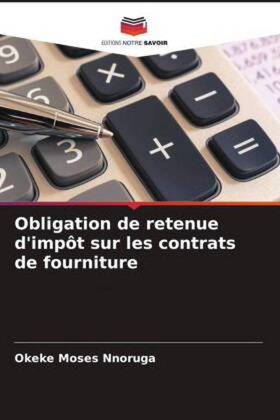 Obligation de retenue d’impôt sur les contrats de fourniture