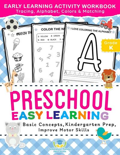 Preschool Easy Learning Activity Workbook