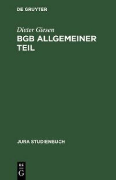 BGB Allgemeiner Teil