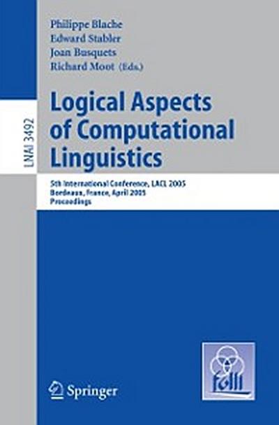 Logical Aspects of Computational Linguistics