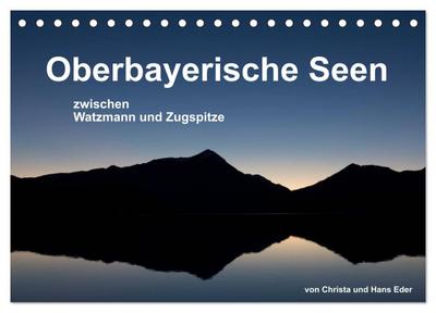 Oberbayerische Seen (Tischkalender 2026 DIN A5 quer), CALVENDO Monatskalender