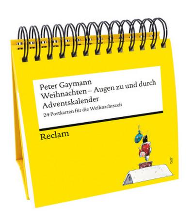 Weihnachten. Augen zu und durch. 24 Postkarten für die Weihnachtszeit (Advents-Postkartenaufsteller)