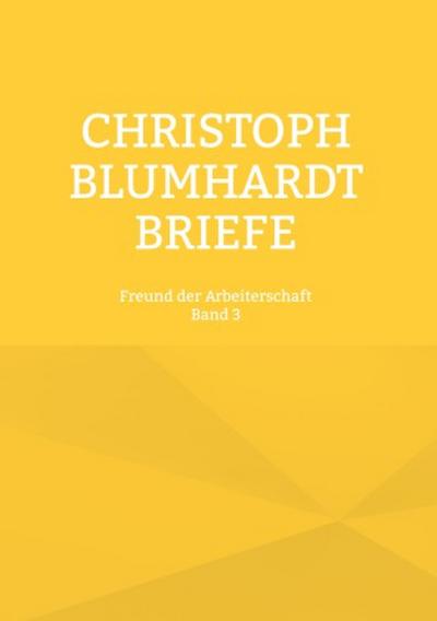 Christoph Blumhardt Briefe