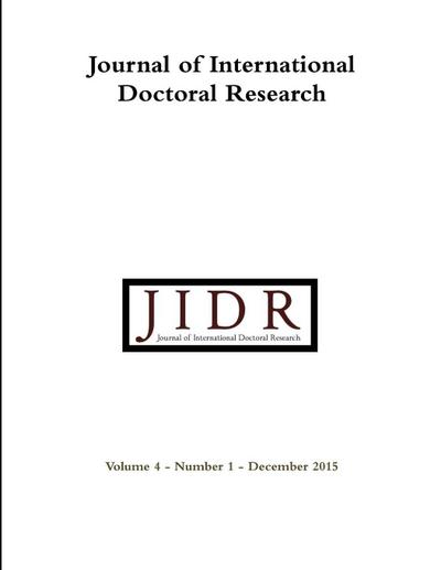 Journal of International Doctoral Research (JIDR) Volume 4, Number 1, December 2015