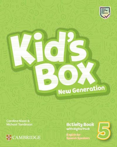 Kid’s Box New Generation Level 5 Activity Book with Home Booklet and Digital Pack English for Spanish Speakers