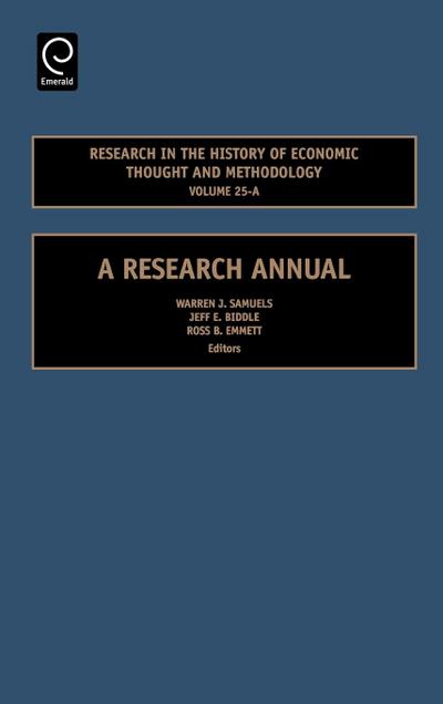 Research in the History of Economic Thought and Methodology