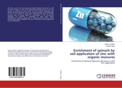 Enrichment of spinach by soil application of zinc with organic manures