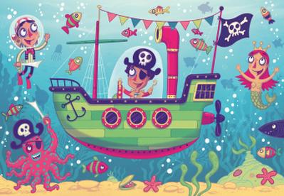 Ravensburger Kinderpuzzle Puzzle&Play 05592 - Land in Sicht - 2x24 Teile Puzzle für Kinder ab 4 Jahren