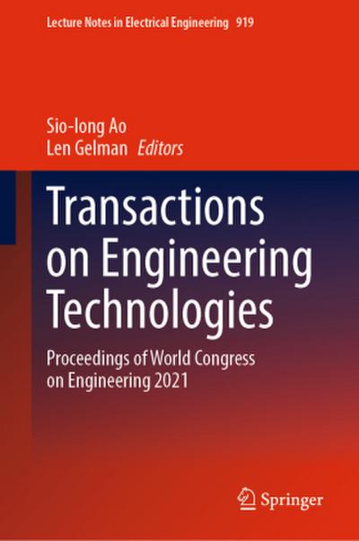 Transactions on Engineering Technologies