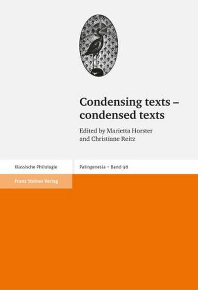 Condensing texts - condensed texts