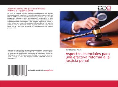 Aspectos esenciales para una efectiva reforma a la justicia penal