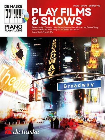 Play Films & Shows, für Klavier, m. Audio-CD