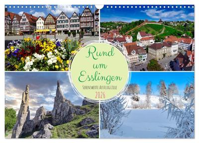 Rund um Esslingen (Wandkalender 2026 DIN A3 quer), CALVENDO Monatskalender