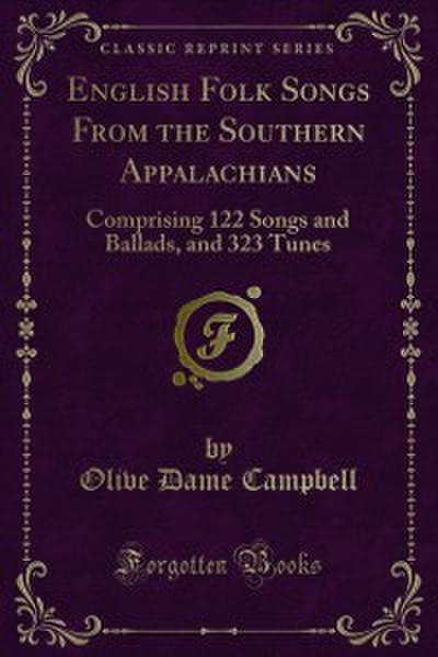 English Folk Songs From the Southern Appalachians