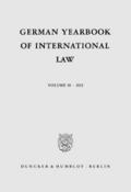 German Yearbook of International Law - Jahrbuch für Internationales Recht.