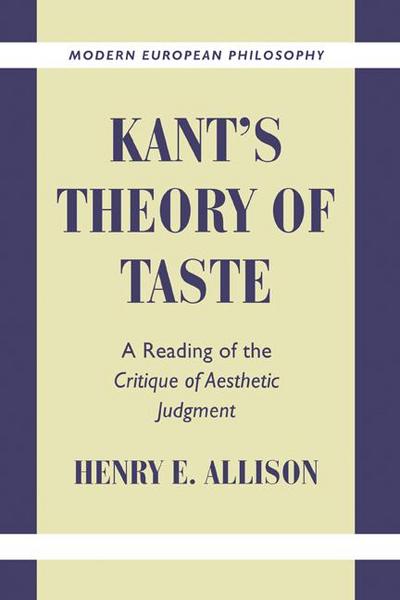 Kant’s Theory of Taste